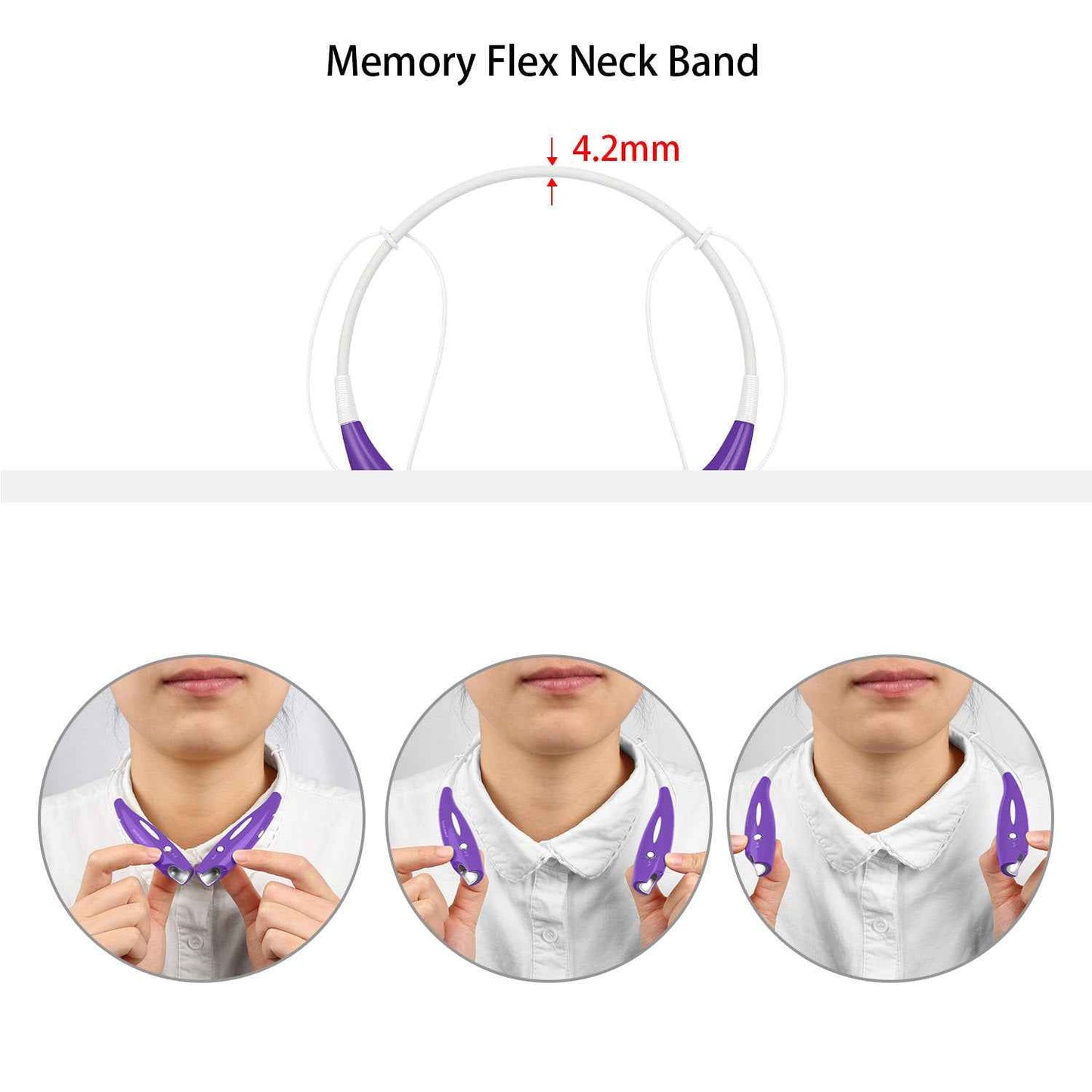 Wireless Stereo Headsets Sport Neckband Headphones In-ear Magnetic IPX4 Waterproof Earbuds With Built-in Mic Call Vibrate Alert Number Broadcast Running Gym