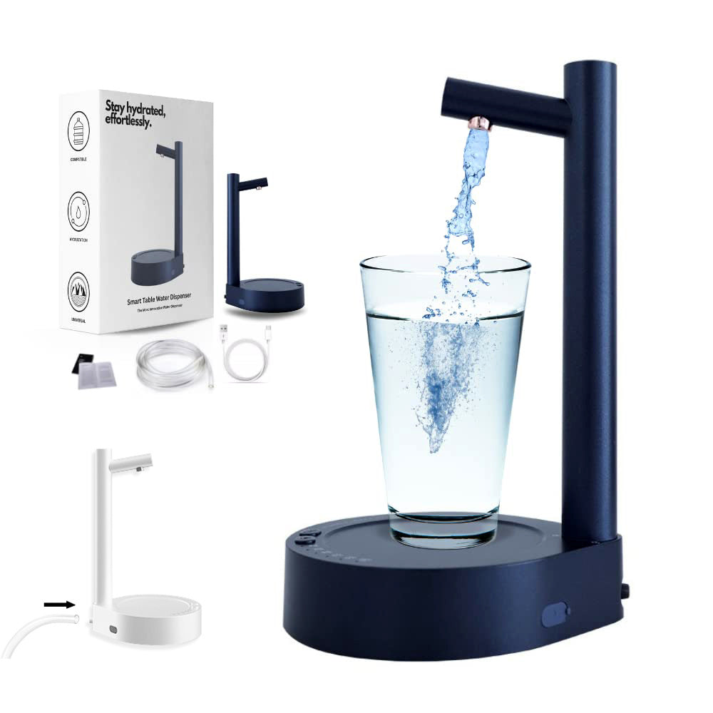 Desk Dispenser Electric Water Gallon Automatic Water Bottle Dispenser - Rechargeable Water Dispenser for Home and Office