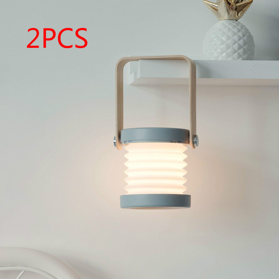 Foldable Touch Dimmable LED Night Light Portable Lantern Lamp USB Rechargeable for Home Decor