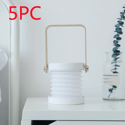 Foldable Touch Dimmable LED Night Light Portable Lantern Lamp USB Rechargeable for Home Decor