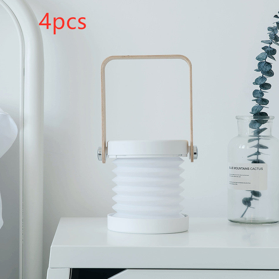 Foldable Touch Dimmable LED Night Light Portable Lantern Lamp USB Rechargeable for Home Decor