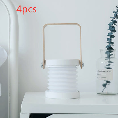 Foldable Touch Dimmable LED Night Light Portable Lantern Lamp USB Rechargeable for Home Decor