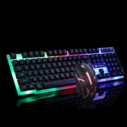 GTX300 Gaming Keyboard Mouse Set - CF LOL Glowing Gaming Gear