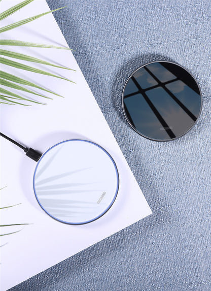Cross-Border 10W Fast Wireless Charger with Mirror Design