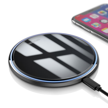 Cross-Border 10W Fast Wireless Charger with Mirror Design