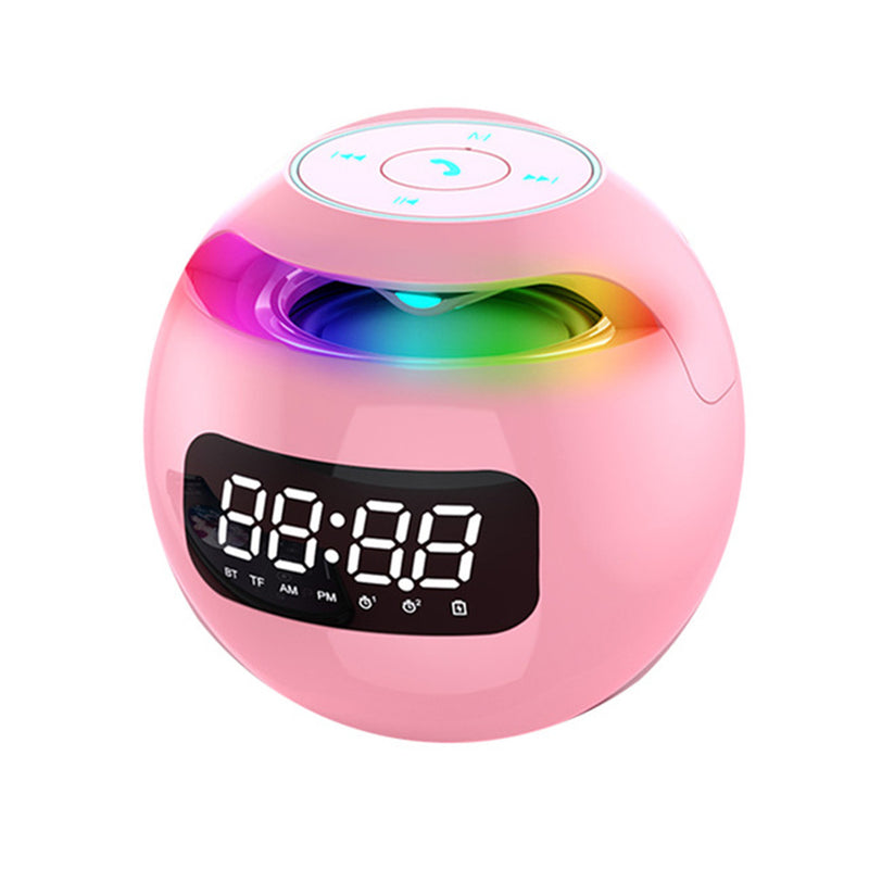New Portable Wireless Alarm Clock with Bluetooth Speaker