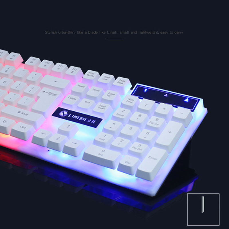 GTX300 Gaming Keyboard Mouse Set - CF LOL Glowing Gaming Gear