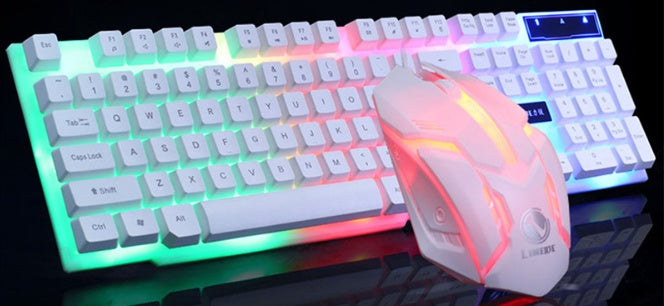 GTX300 Gaming Keyboard Mouse Set - CF LOL Glowing Gaming Gear