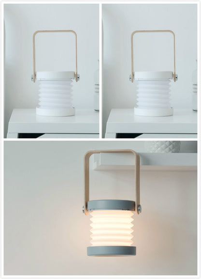 Foldable Touch Dimmable LED Night Light Portable Lantern Lamp USB Rechargeable for Home Decor