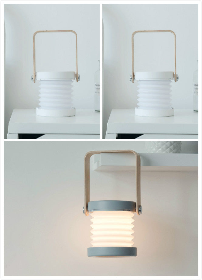 Foldable Touch Dimmable LED Night Light Portable Lantern Lamp USB Rechargeable for Home Decor
