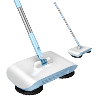 Hand Push Sweeper All-in-One Household Broom Dustpan Mop Machine Gift