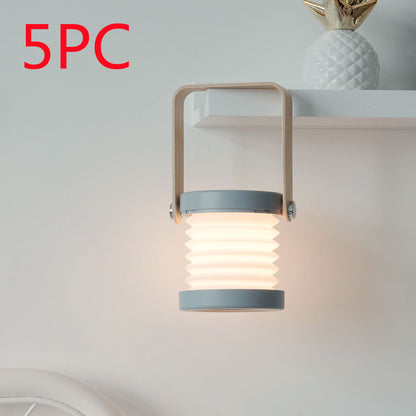 Foldable Touch Dimmable LED Night Light Portable Lantern Lamp USB Rechargeable for Home Decor