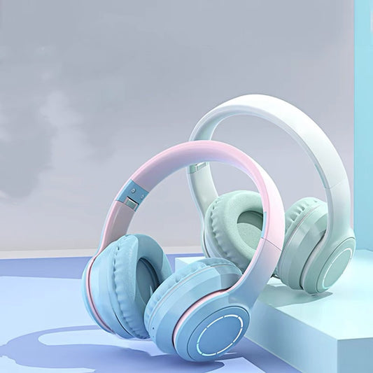 Gradient Bluetooth Headset - Foldable Wireless Design for Ultimate Comfort