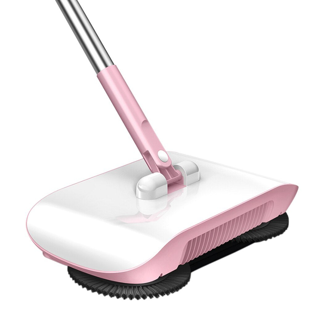 Hand Push Sweeper All-in-One Household Broom Dustpan Mop Machine Gift