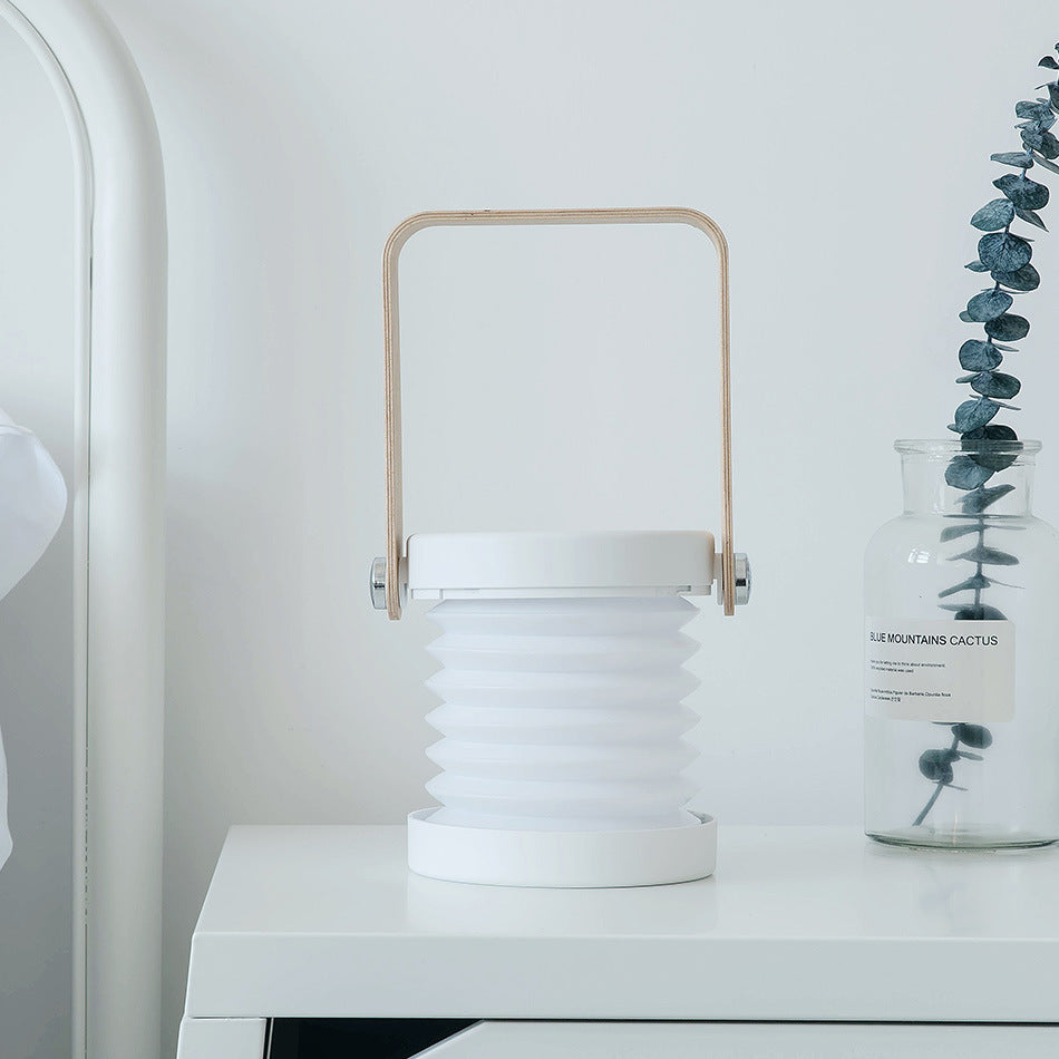 Foldable Touch Dimmable LED Night Light Portable Lantern Lamp USB Rechargeable for Home Decor