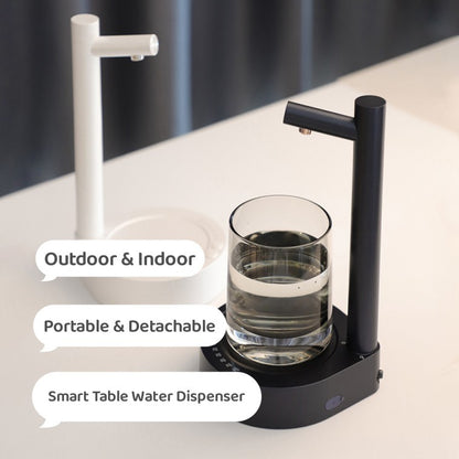 Desk Dispenser Electric Water Gallon Automatic Water Bottle Dispenser - Rechargeable Water Dispenser for Home and Office