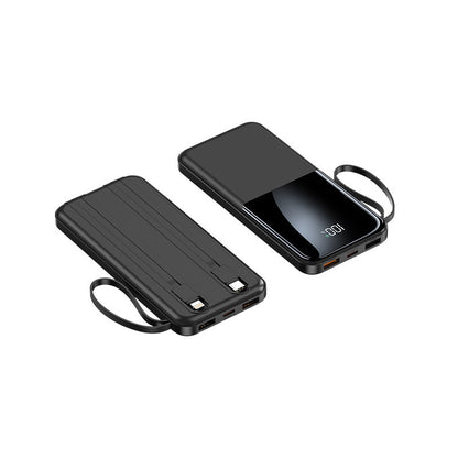 Fast Charge With Cable 20000mAh Large Capacity Ultra-thin Portable Mobile Power Pack