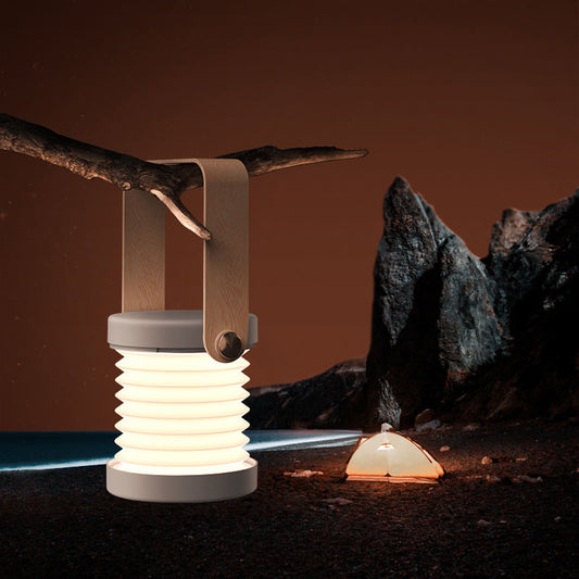 Foldable Touch Dimmable LED Night Light Portable Lantern Lamp USB Rechargeable for Home Decor