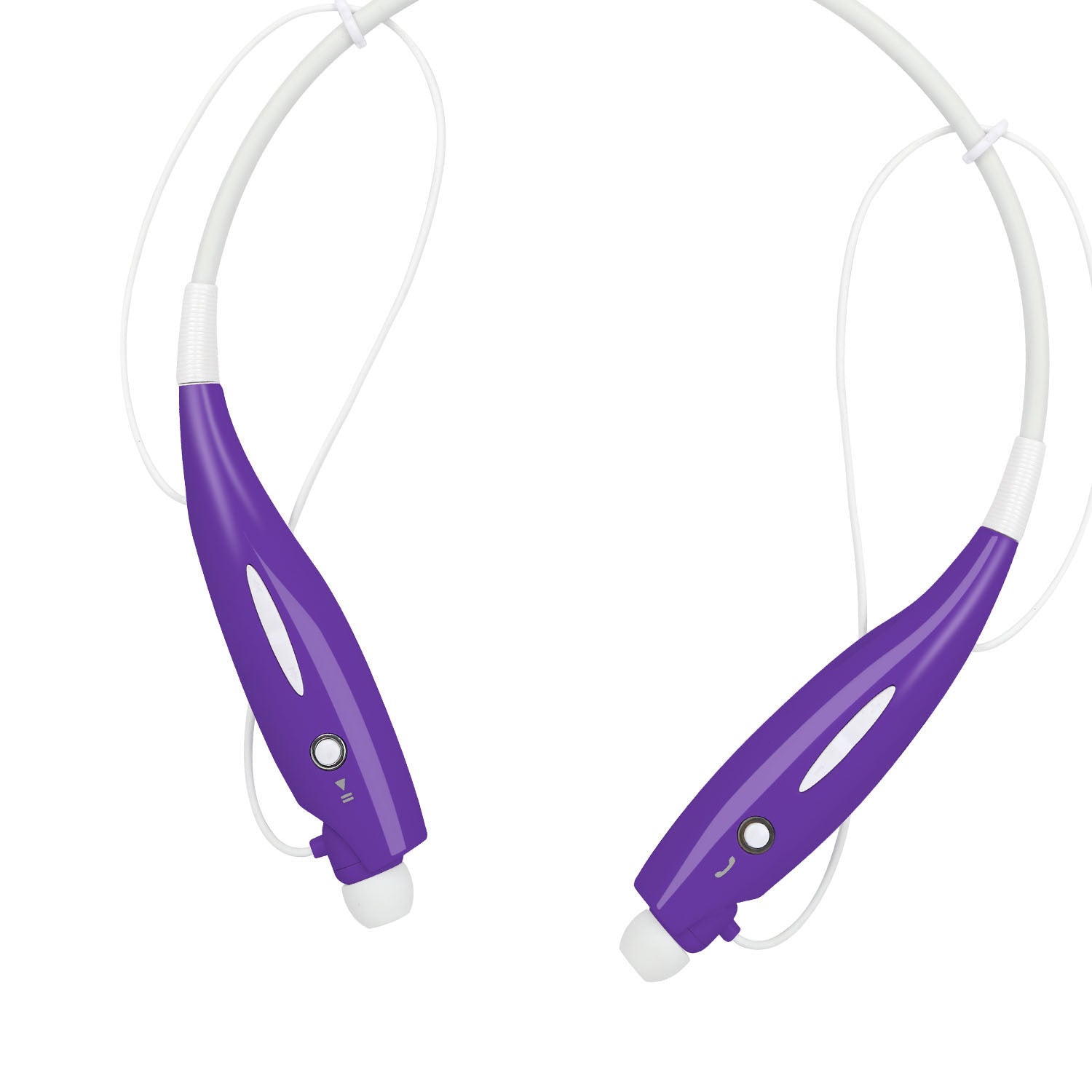Wireless Stereo Headsets Sport Neckband Headphones In-ear Magnetic IPX4 Waterproof Earbuds With Built-in Mic Call Vibrate Alert Number Broadcast Running Gym - PrimeMart