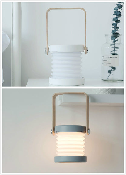 Foldable Touch Dimmable LED Night Light Portable Lantern Lamp USB Rechargeable for Home Decor