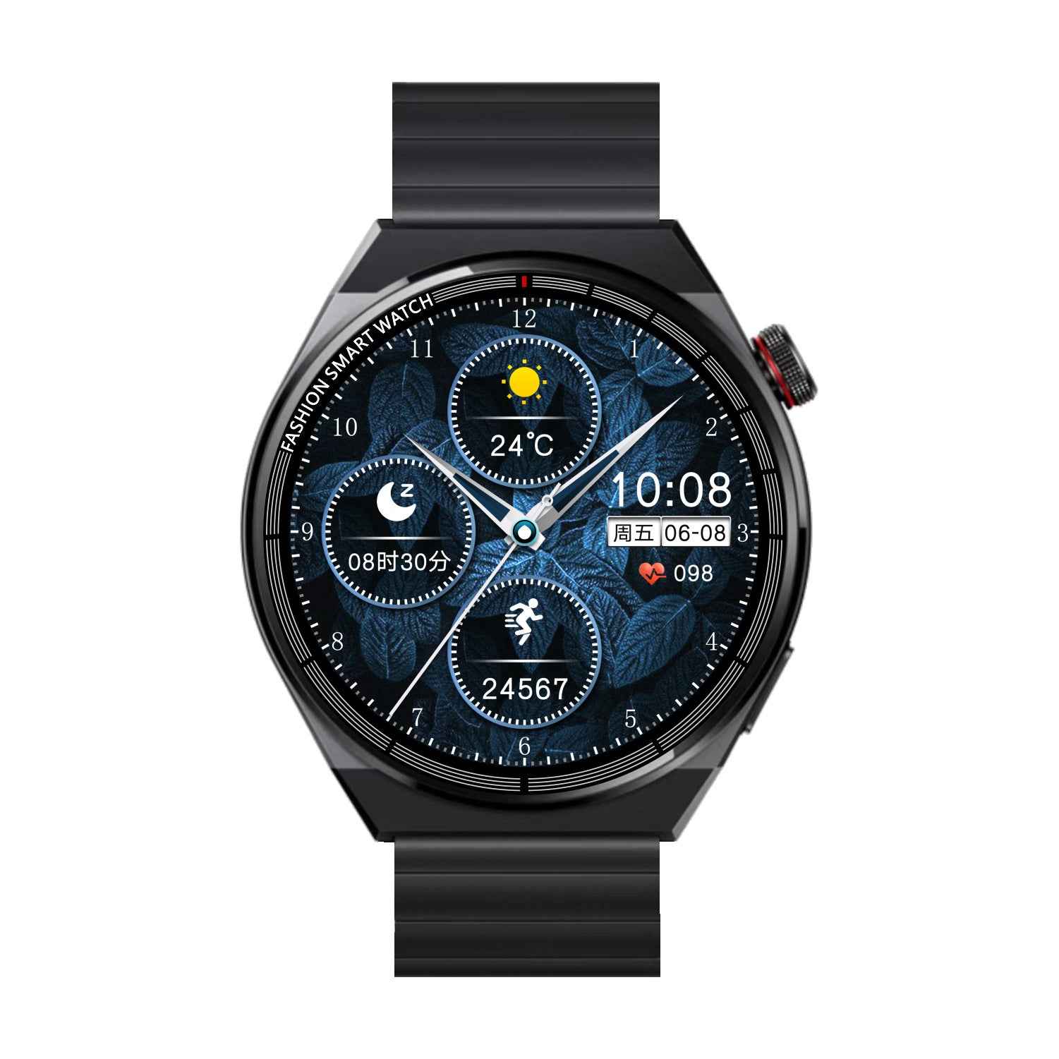 Match P9Max Smart Watch Waterproof Bluetooth Sports Round Screen Subway Bus Code GT4