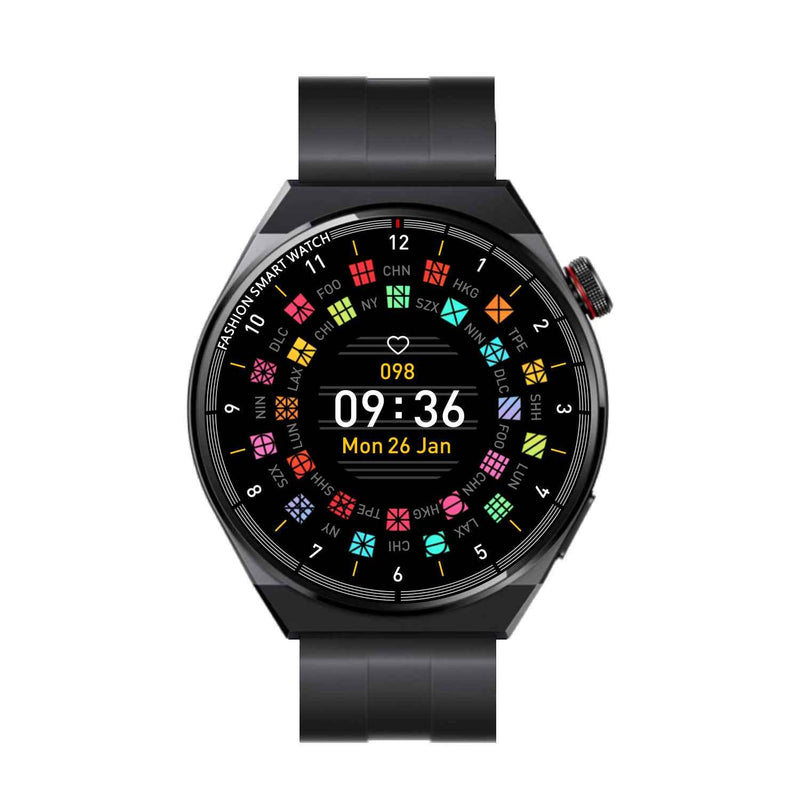 Match P9Max Smart Watch Waterproof Bluetooth Sports Round Screen Subway Bus Code GT4