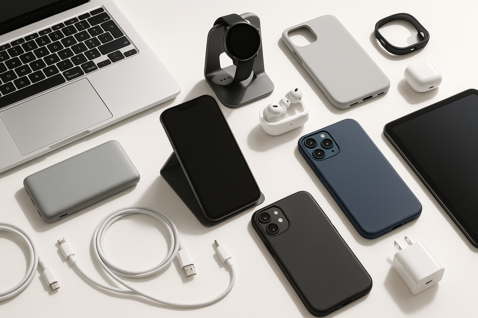 A Banner image of Professional photoshoot of Electronics and mobile accessories