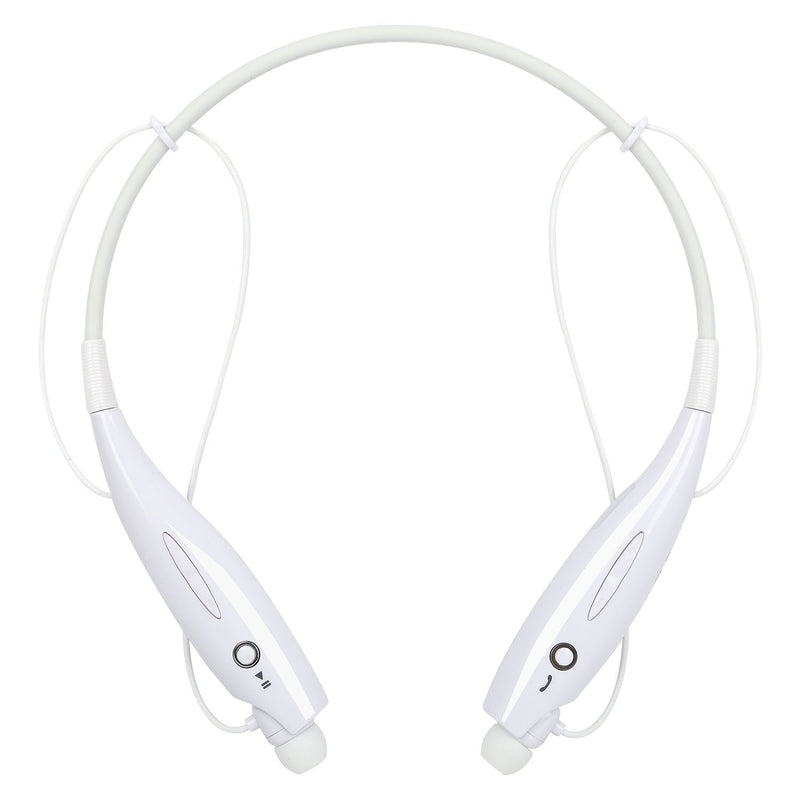 Wireless Stereo Headsets Sport Neckband Headphones In-ear Magnetic IPX4 Waterproof Earbuds With Built-in Mic Call Vibrate Alert Number Broadcast Running Gym - PrimeMart