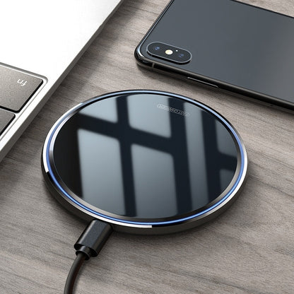 Cross-Border 10W Fast Wireless Charger with Mirror Design
