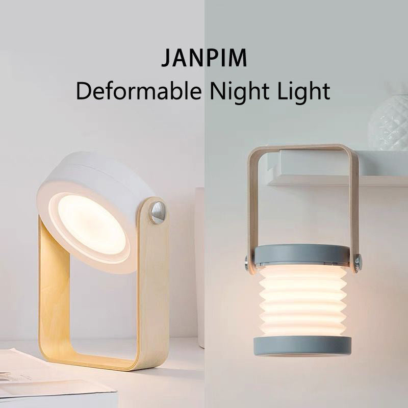 Foldable Touch Dimmable LED Night Light Portable Lantern Lamp USB Rechargeable for Home Decor