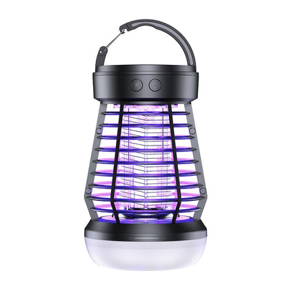 Mosquito Killer Lamp - Electric Fly Catcher & Rechargeable Swatter with Night Light & SOS Emergency Light for Camping and Terrace