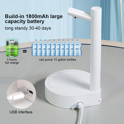 Desk Dispenser Electric Water Gallon Automatic Water Bottle Dispenser - Rechargeable Water Dispenser for Home and Office