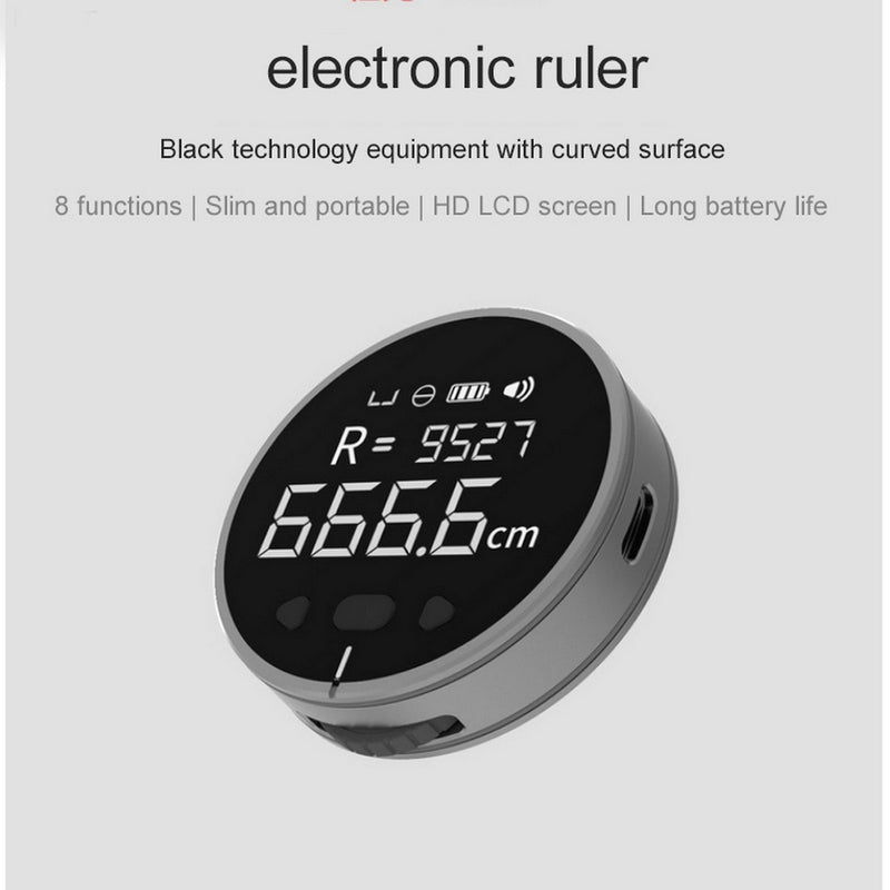 Distance Measuring Tool - High Definition Digital LCD Ruler Tape Measure for Precision Measuring